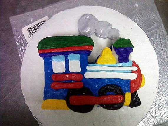 Baby Train Cake