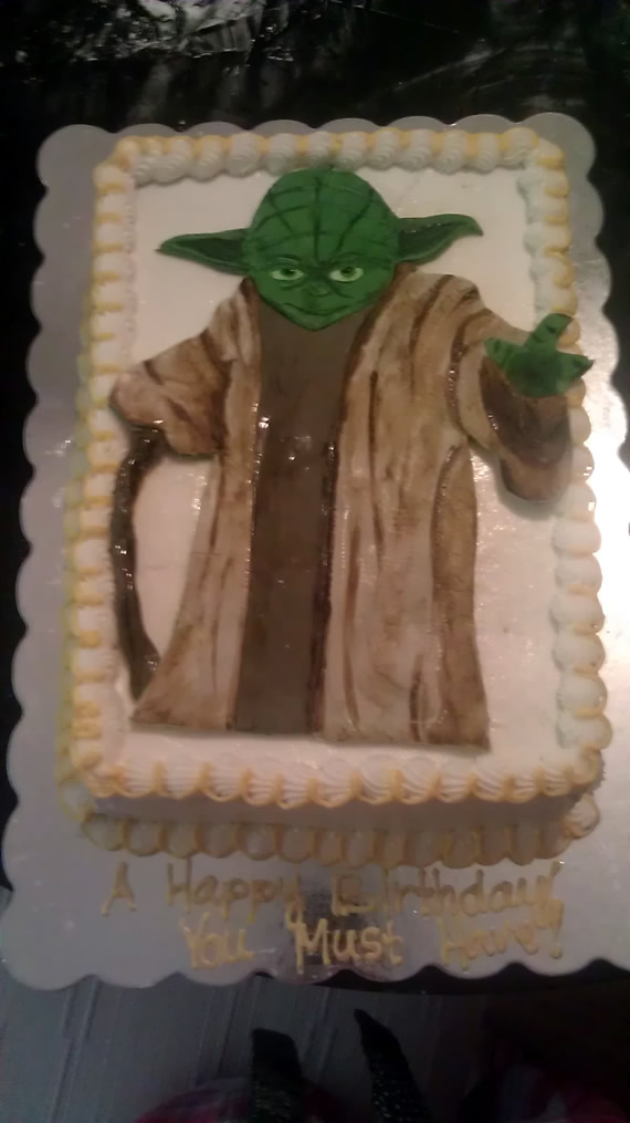Yoda Birthday Cake